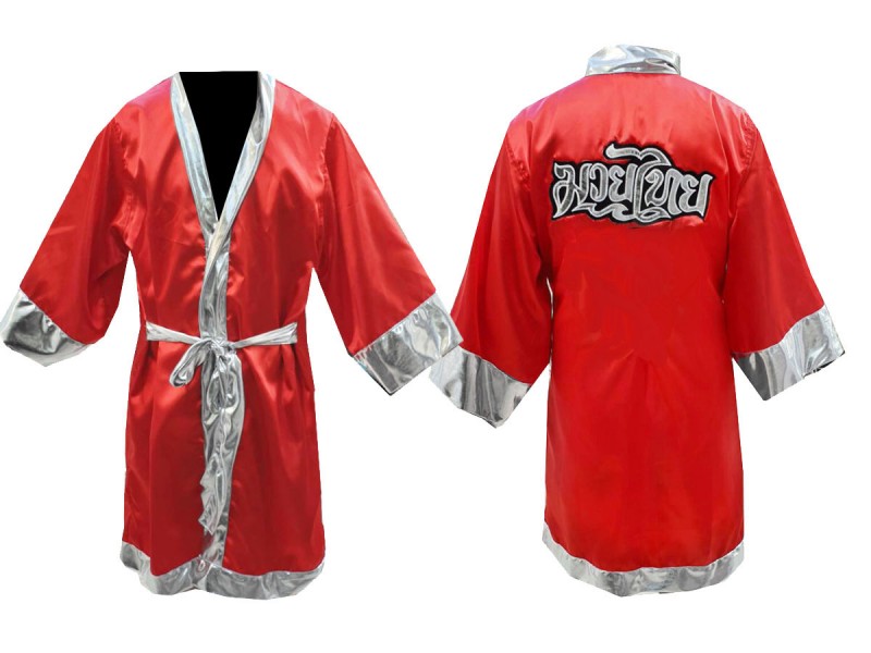 Personlig Muay Thai Bokse tøj - Kappe KNFIR-125-Rød | MuayThaiButik.com