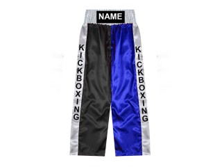 Personlig Kick Boxing Bukser : KNPANTS-001-Black-Blue