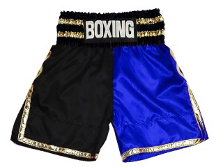 Personlig Bokseshorts Boxing Shorts : KNBSH-039-Sort-Blå