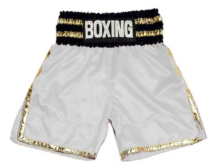 Personlig Bokseshorts Boxing Shorts : KNBSH-039-hvid