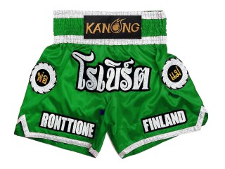 Personlig Muay Thai   shorts : KNSCUST-1242-Grøn