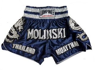 Personlig Muay Thai  shorts : KNSCUST-1250-Flåde